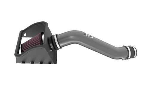 K&N 77-2619KC Typhoon Cold Air Intake System for 2018-2023 Ford F-150 - Gunmetal Gray Aluminum Tube, Red Cotton Filter, 6.38 HP Gain