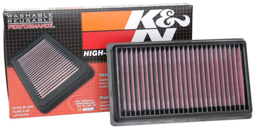 K&N High-Flow Air Filter 33-5081 for 2018-2023 Hyundai Kia Accent Rio - Panel Replacement Filter