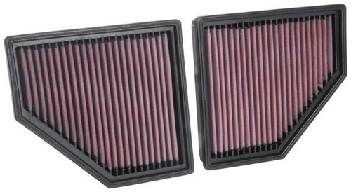 K&N High-Flow Air Filter 33-5086 (Set of 2) for 2016-2019 BMW 750Li X7 - Panel Replacement Filter