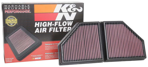 K&N High-Flow Air Filter 33-5086 (Set of 2) for 2016-2019 BMW 750Li X7 - Panel Replacement Filter