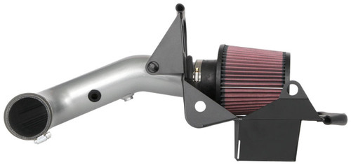 K&N 77-1577KS Typhoon Cold Air Intake System for 2019-2023 Jeep Cherokee - Chrome HDPE Tube, Red Filter, 11.64 HP Gain