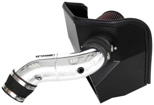 K&N 77-1583KP Typhoon Cold Air Intake System for 2019-2026 Ram 2500 3500 - Bright Mirrored Tube, Red Filter, 14.94 HP Gain