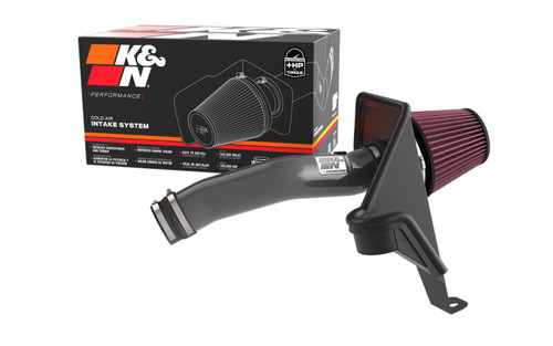 K&N 77-1587KC Typhoon Cold Air Intake System for 2021-2025 Jeep Grand Cherokee Grand Cherokee L - Gunmetal Gray Tube, Red Filter, 12.17 HP Gain