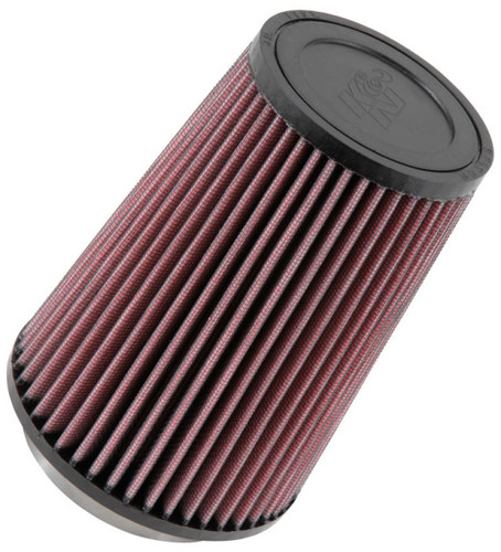 K&N RU-2710 Universal Clamp-On Air Filter - Round Tapered, Cotton Gauze, 4.75" OD x 6.5" H