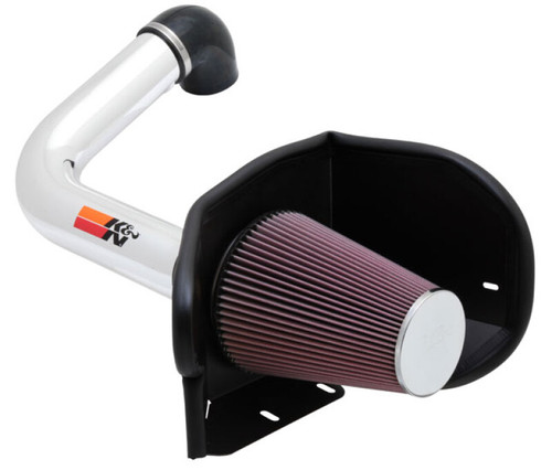 K&N 77-2556KP Typhoon Cold Air Intake System for 2004-2008 Ford F-150 Expedition - Bright Mirrored Tube, Red Filter, 9.55 HP Gain, CARB Legal