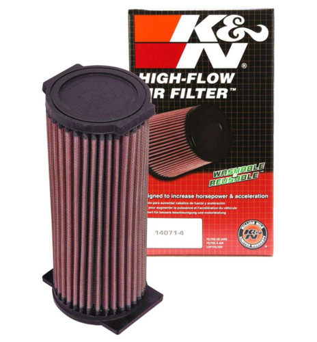 K&N YA-6602 Round Straight Replacement Air Filter for 2002-2013 Yamaha Raptor Grizzly - Includes Grease & Gasket
