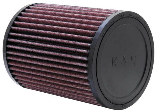 K&N RU-2820 Universal Clamp-On Air Filter - Round Straight, Cotton Gauze, 5" OD x 6.5" H