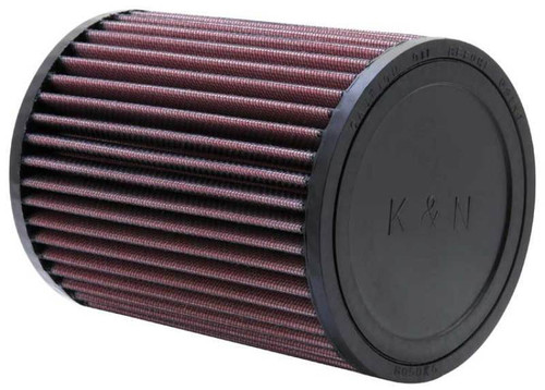 K&N RU-2820 Universal Clamp-On Air Filter - Round Straight, Cotton Gauze, 5" OD x 6.5" H
