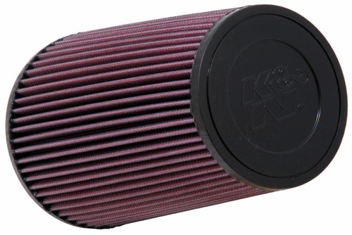 K&N RE-0810 Red Round Tapered Universal Clamp-On Air Filter - 9in Height