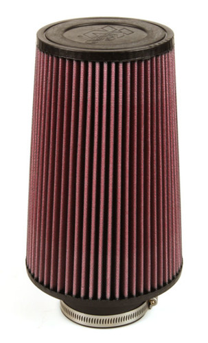K&N RE-0810 Red Round Tapered Universal Clamp-On Air Filter - 9in Height