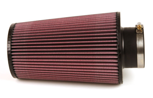K&N RE-0810 Red Round Tapered Universal Clamp-On Air Filter - 9in Height