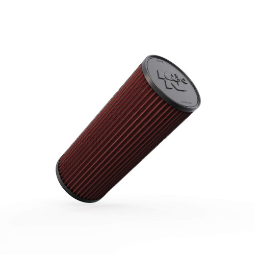 K&N E-1008 Round Replacement Air Filter for 2001-2014 Chevy GMC Express Savana - Red Cotton Gauze, Lifetime Warranty