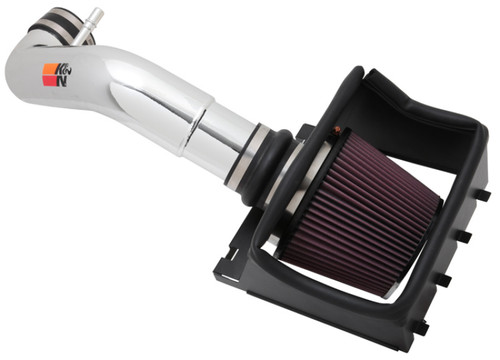 K&N 77-2581KP Typhoon Cold Air Intake System for 2011-2014 Ford F-150 - Bright Mirrored Tube, Red Filter, 9.95 HP Gain, CARB Legal