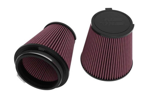 K&N E-0630 Round Replacement Air Filter for 2024-2026 Ford Mustang - Red Cotton Gauze, Lifetime Warranty