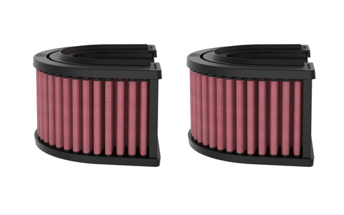 K&N E-0631 Round Replacement Air Filter Pair for 2023-2026 Chevrolet Corvette - Red Cotton Gauze, Lifetime Warranty