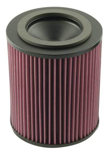 K&N E-1023 Round Replacement Air Filter for 1989-1993 Dodge D250 D350 - Red Cotton Gauze, Lifetime Warranty