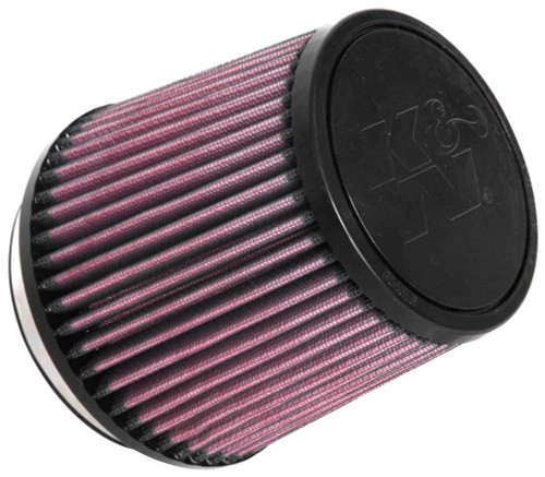 K&N RU-3600 Universal Clamp-On Air Filter - Round Tapered, Cotton Gauze, 5.375" OD x 5" H
