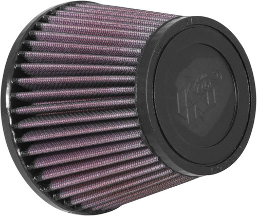 K&N RU-2990 Universal Clamp-On Air Filter - Round Tapered, Cotton Gauze, 5" OD x 4" H