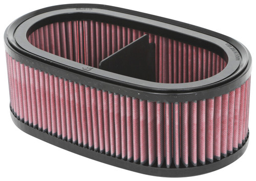 K&N E-0636 Oval Replacement Air Filter for 2020-2026 Chevrolet Corvette - Red Cotton Gauze, Lifetime Warranty