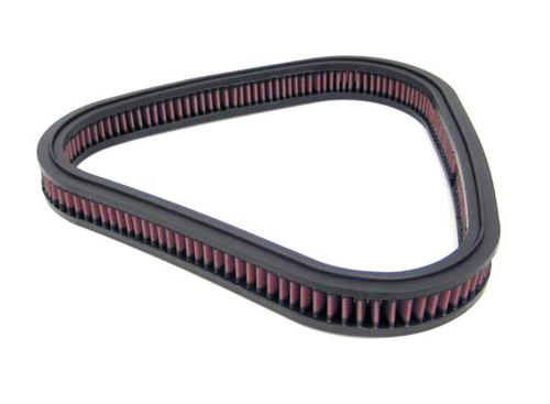 K&N E-1970 Triangle Replacement Air Filter for 1967-1969 Dodge Charger - Red Cotton Gauze, Lifetime Warranty
