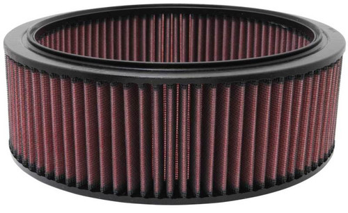 K&N E-1150 Round Replacement Air Filter for 1968-1997 Dodge Ramcharger - Red Cotton Gauze, Lifetime Warranty