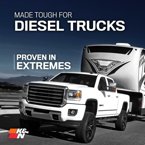 K&N High-Flow Air Filter 33-5098 for 2020-2026 Chevrolet GMC Sierra Silverado HD - Panel Replacement Filter