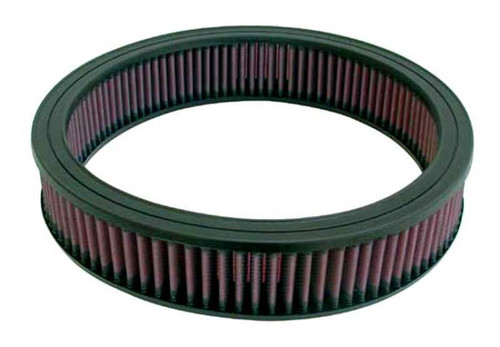 K&N E-1450 Round Replacement Air Filter for 1968-1992 Ford Bronco - Red Cotton Gauze, Lifetime Warranty