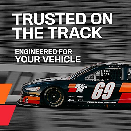 K&N E-1987 Round Replacement Air Filter for 1993-1997 Lexus Toyota LX450 Land Cruiser - Red Cotton Gauze, Lifetime Warranty