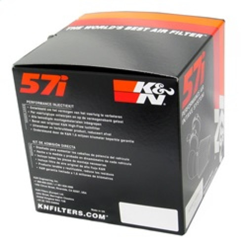 K&N 57-0479 57i Gen I Performance Air Intake System - Red Cotton Gauze Filter with 3 Clamps