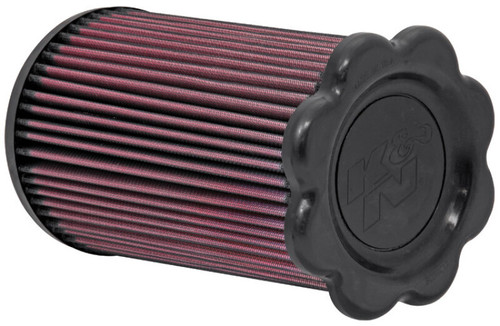 K&N E-1990 Round Replacement Air Filter for 2009-2012 Ford Escape Mazda Tribute - Red Cotton Gauze, Lifetime Warranty