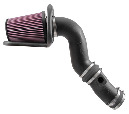 K&N 57-2546-1 57 Series FIPK Performance Air Intake System for 2003-2007 Ford Excursion, F-250 Super Duty, F-350 Super Duty, F-450 Super Duty, F-550 Super Duty - Red Cotton Gauze Filter, Gen II