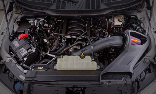 K&N 50-2591 NextGen Cold Air Intake Kit for 2015-2026 Ford F-150 V8 5.0L - Red Oiled Cotton Filter, HDPE Tube