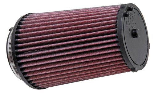 K&N E-1997 Round Replacement Air Filter for 2011-2017 Dodge Caliber Jeep Compass - Red Cotton Gauze, Lifetime Warranty