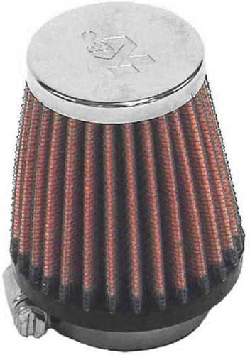 K&N RC-2290 Chrome Top Round Tapered Universal Clamp-On Air Filter