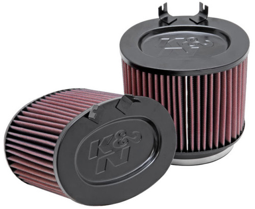 K&N E-1999 Round Replacement Air Filter for 2009-2012 Ford Escape - Red Cotton Gauze, Lifetime Warranty