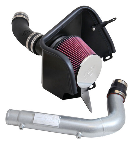 K&N 57-1570 57 Series FIPK Performance Air Intake System for 2014-2016 Jeep Grand Cherokee - Red Cotton Gauze Filter, Gen II
