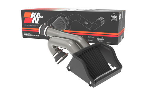 K&N 30-2617KC DRYFLOW Performance Air Intake for 2015-2026 Ford F-150 &amp; Expedition - +17.9HP, Gunmetal Aluminum