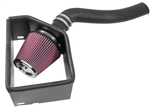K&N 57-1571 57 Series FIPK Performance Air Intake System for 2014-2019 Ram 1500, 1500 Classic - Red Cotton Gauze Filter, Gen II