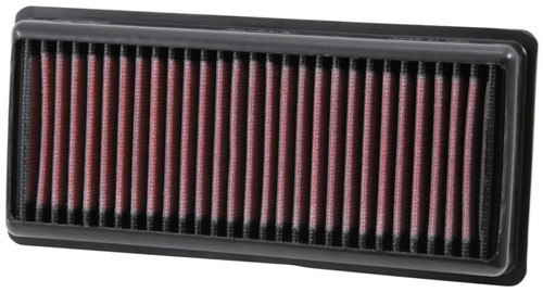 K&N BA-2012 Panel Replacement Air Filter for 2017 Bajaj Dominar 400 - Red Cotton Gauze, Lifetime Warranty