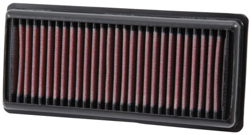 K&N BA-2012 Panel Replacement Air Filter for 2017 Bajaj Dominar 400 - Red Cotton Gauze, Lifetime Warranty