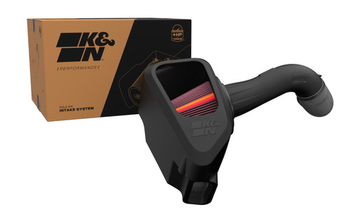 K&N 50-3103 NextGen Cold Air Intake Kit for 2020-2026 Chevrolet Silverado 2500/3500 HD V8 6.6L - Red Oiled Cotton Filter, HDPE Tube