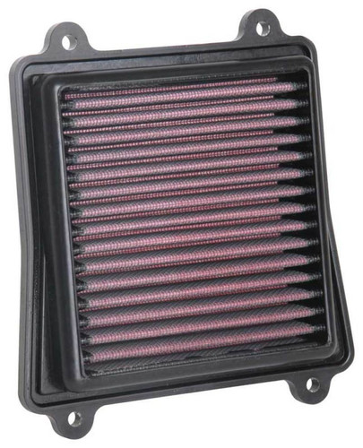 K&N BA-3717 Panel Replacement Air Filter for 2017 Bajaj Dominar 400 - Red Cotton Gauze, Lifetime Warranty