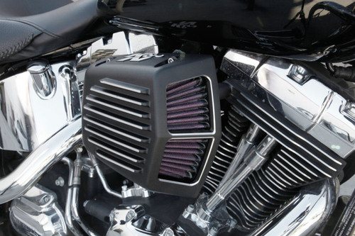 K&N RK-3950 Street Metal High-Flow Air Intake System for Harley Davidson - 4.85 HP Gain