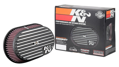 K&N RK-3952 Street Metal High-Flow Air Intake System for Harley Davidson - 7.12 HP Gain