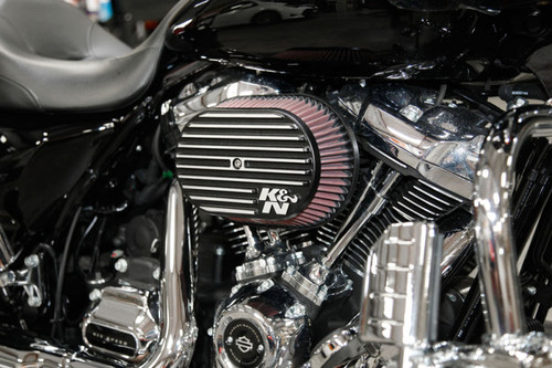 K&N RK-3953 Street Metal High-Flow Air Intake System for Harley Davidson - 4.24 HP Gain