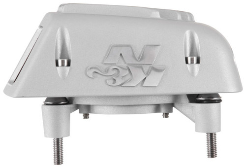 K&N RK-3955S Street Metal High-Flow Air Intake System for Harley Davidson Dyna/Softail - Silver Housing