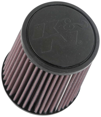 K&N RU-4650 Universal Clamp-On Air Filter - Round Tapered, Cotton Gauze, 5" OD x 6" H