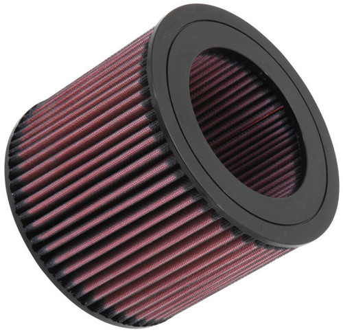 K&N E-2440 Round Replacement Air Filter for 1993-1997 Toyota Land Cruiser - Red Cotton Gauze, Lifetime Warranty