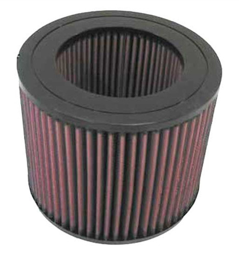K&N E-2440 Round Replacement Air Filter for 1993-1997 Toyota Land Cruiser - Red Cotton Gauze, Lifetime Warranty