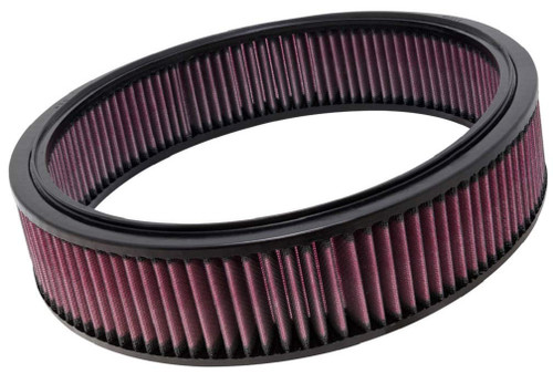 K&N E-2872 Round Replacement Air Filter for 1976-1993 Mercedes-Benz 380SE 560SL - Red Cotton Gauze, Lifetime Warranty